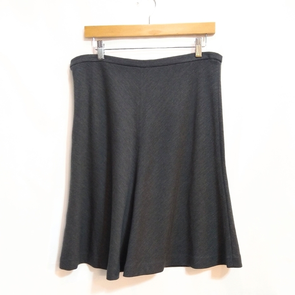 ALLEGORY herringbone soft wool blend a line skirt - Picture 1 of 6